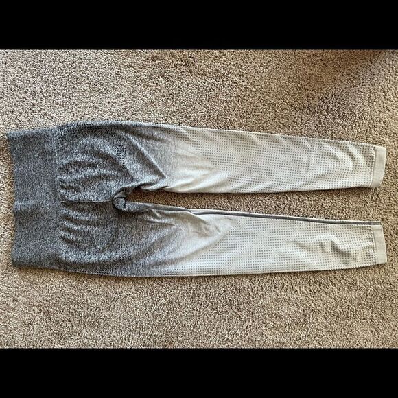 High waist seamless leggings ombré black graywhite - Picture 5 of 7